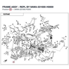 FRAME ASSY - REPL BY 9AWA-031000-H0000 product image