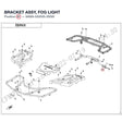 BRACKET ASSY, FOG LIGHT product image