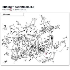 BRACKET, PARKING CABLE product image