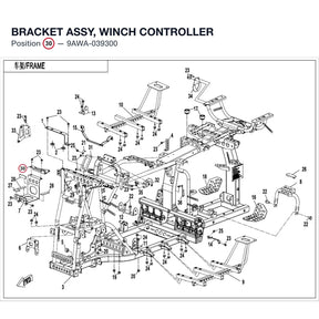 BRACKET ASSY, WINCH CONTROLLER product image