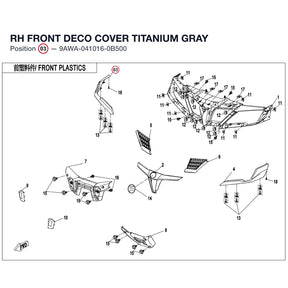 RH FRONT DECO COVER product image