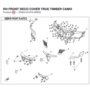 RH FRONT DECO COVER product image