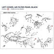 LEFT COVER, AIR FILTER product image