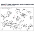 RH DECO COVER, DASHBOARD - REPL BY 9AWV-041038-2300-0B3 product image