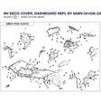 RH DECO COVER, DASHBOARD REPL BY 9AWV-041038-2300-0B5 product image