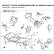 RH DECO COVER, DASHBOARD REPL BY 9AWV-041038-2300-0EK product image