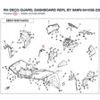 RH DECO GUARD, DASHBOARD REPL BY 9AWV-041038-2300-0H9 product image