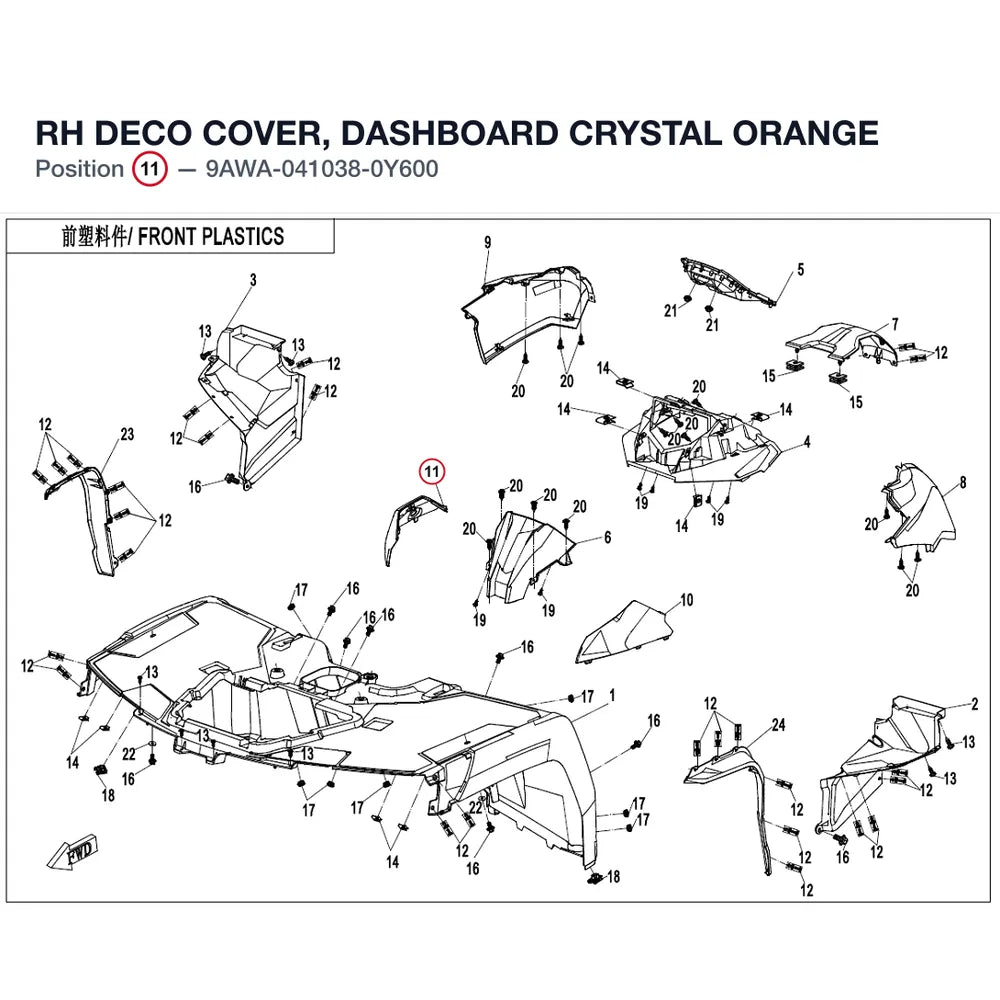 RH DECO COVER, DASHBOARD product image