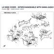 LH SIDE COVER - INTERCHANGEABLE WITH  9AWA-042021-0B300 product image