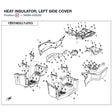 HEAT INSULATOR, LEFT SIDE COVER product image