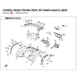COVER, REAR TRUNK REPL BY 9AWV-043013-2E00 product image