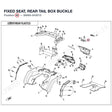 FIXED SEAT, REAR TAIL BOX BUCKLE product image