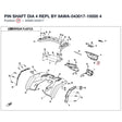 PIN SHAFT DIA 4 REPL BY 9AWA-043017-10000 product image