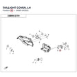 TAILLIGHT COVER, LH product image