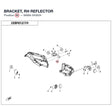 BRACKET, RH REFLECTOR product image