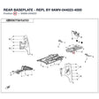 REAR BASEPLATE - REPL BY 9AWV-044023-4000 product image