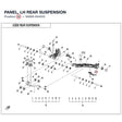 PANEL, LH REAR SUSPENSION product image