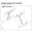 RUBBER CUSHION, SHOCK ABSORBER product image