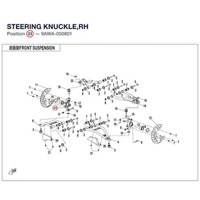 STEERING KNUCKLE,RH product image