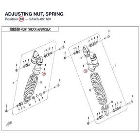 ADJUSTING NUT, SPRING product image