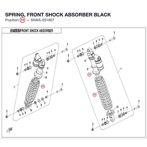 SPRING, FRONT SHOCK ABSORBER product image
