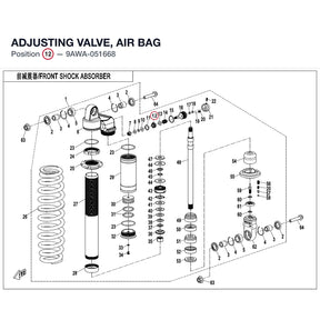 ADJUSTING VALVE, AIR BAG product image
