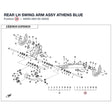 REAR LH SWING ARM ASSY product image