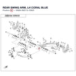 REAR SWING ARM, LH product image