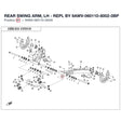 REAR SWING ARM, LH - REPL BY 9AWV-060110-8002-0BP product image