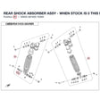 REAR SHOCK ABSORBER ASSY - WHEN STOCK IS 0 THIS ITEM IS NO LONGER AVAILABLE product image