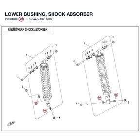 LOWER BUSHING, SHOCK ABSORBER product image