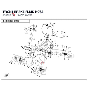 FRONT BRAKE FLUID HOSE product image