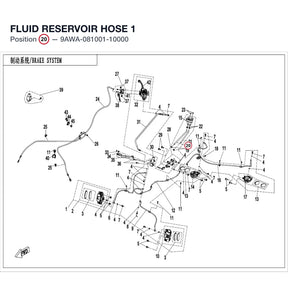 FLUID RESERVOIR HOSE 1 product image