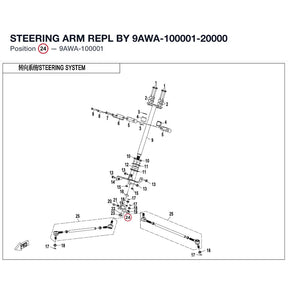 STEERING ARM REPL BY 9AWA-100001-20000 product image