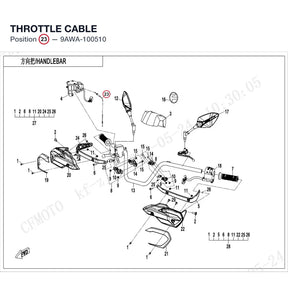 THROTTLE CABLE product image