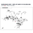HANDLEBAR ASSY - REPL BY 9AWV-101100-2E00-0BU product image