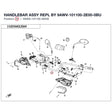 HANDLEBAR ASSY REPL BY 9AWV-101100-2E00-0BU product image