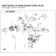 DECO PLATE, LH HAND GUARD product image