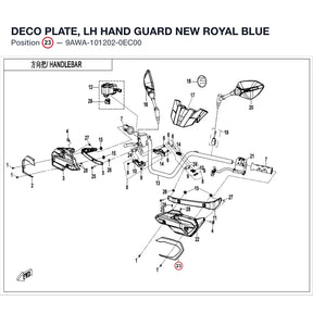 DECO PLATE, LH HAND GUARD product image