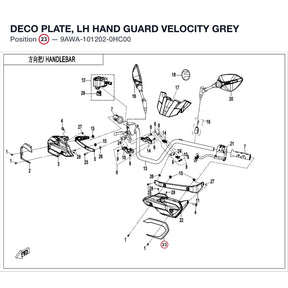 DECO PLATE, LH HAND GUARD product image