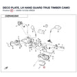 DECO PLATE, LH HAND GUARD product image