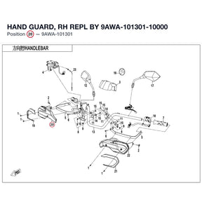 HAND GUARD, RH REPL BY 9AWA-101301-10000 product image