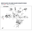 DECO PLATE, RH HAND GUARD product image