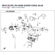 DECO PLATE, RH HAND GUARD product image