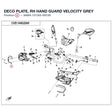 DECO PLATE, RH HAND GUARD product image