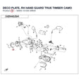 DECO PLATE, RH HAND GUARD product image