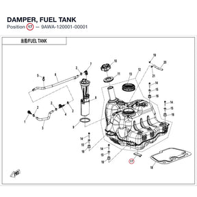 DAMPER, FUEL TANK product image