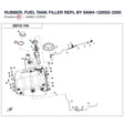 RUBBER, FUEL TANK FILLER REPL BY 9AW#-120002-2500 product image