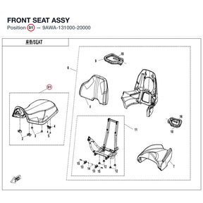 FRONT SEAT ASSY product image