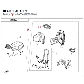 REAR SEAT ASSY product image